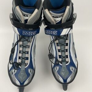 Roces Inline Skates Mens Size 13 Adjustable Blue Silver With‎ Tools Manual EUC